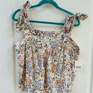 NWT a.n.a Floral Cotton Tank